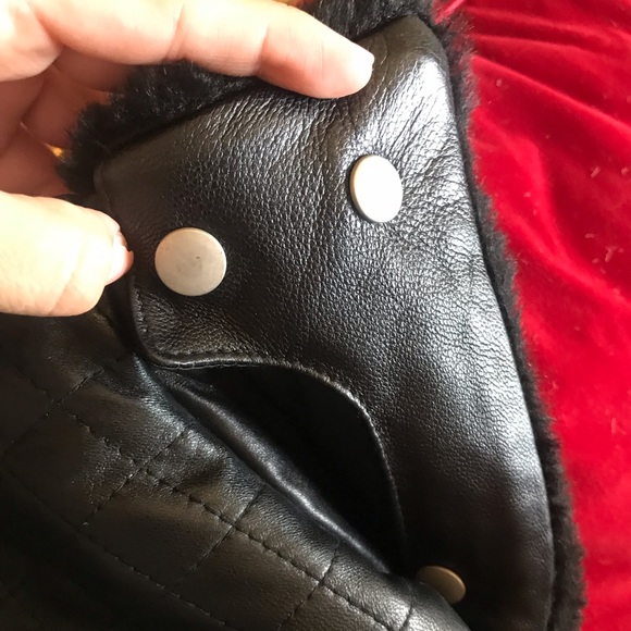 Neiman Marcus Black Leather Jacket